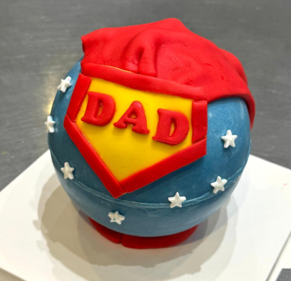 (Please Refer to Chinese) (Onsite Practical) Cherol 李逸程 - 父親節超人扑扑蛋糕  (親子班)